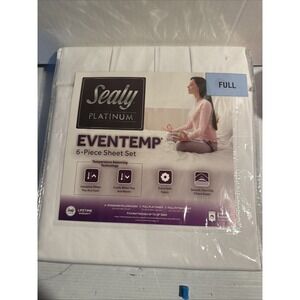 Sealy Platinum Eventemp 6 Pc Full Sheet Set Temperature Balancing Tech Extra Sof